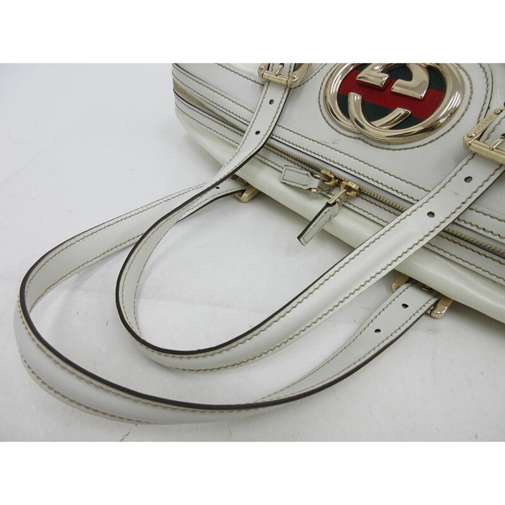 Gucci White Tote Interlocking Bag - image 8